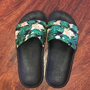 flower print slides